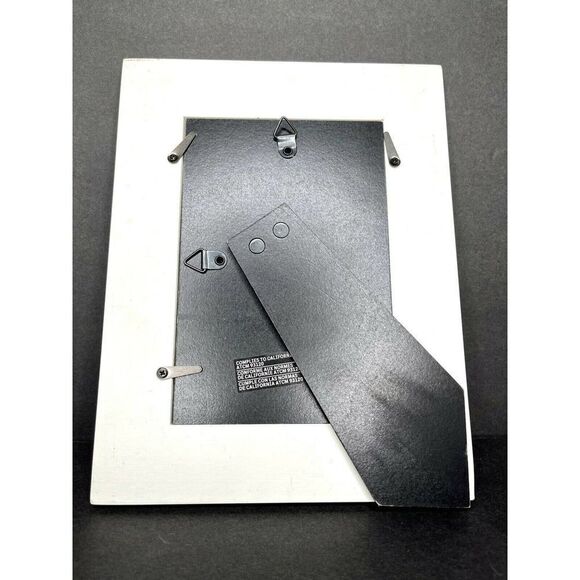 Seashell Pewter Silver Rustic Distressed Wood White Picture Frame 4x6 Photo - Picture 4 of 6